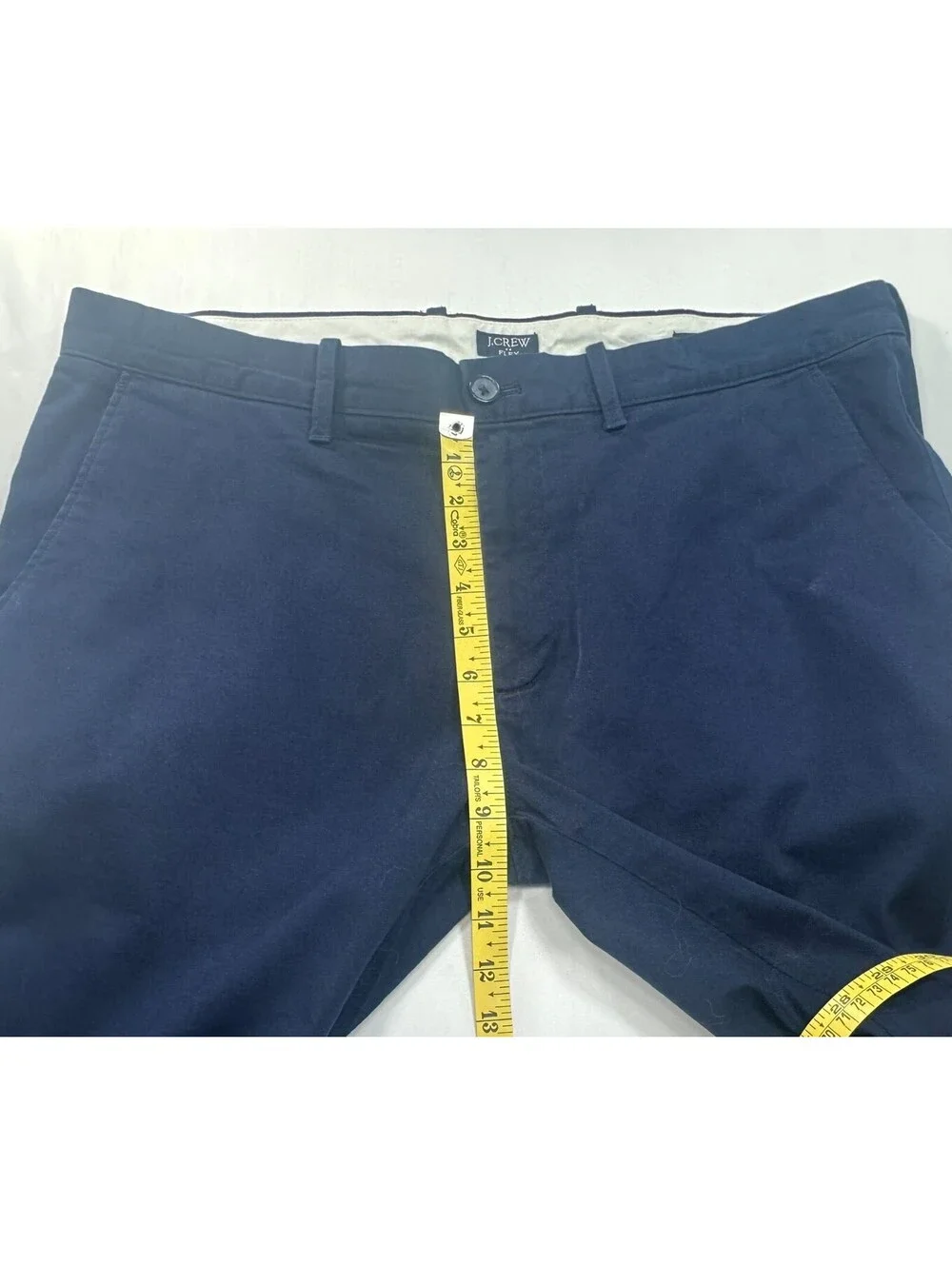 J Crew Flex Slim Fit Flat Front Chinos Blue Mens 36/32